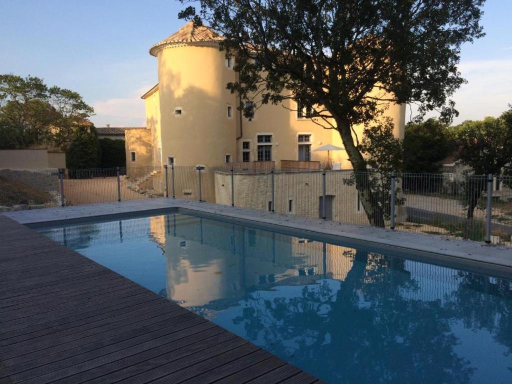 Appartement 2Eme Etage 4 Personnes Dans Chateau Avec Piscine Collective Lussan  Exterior photo